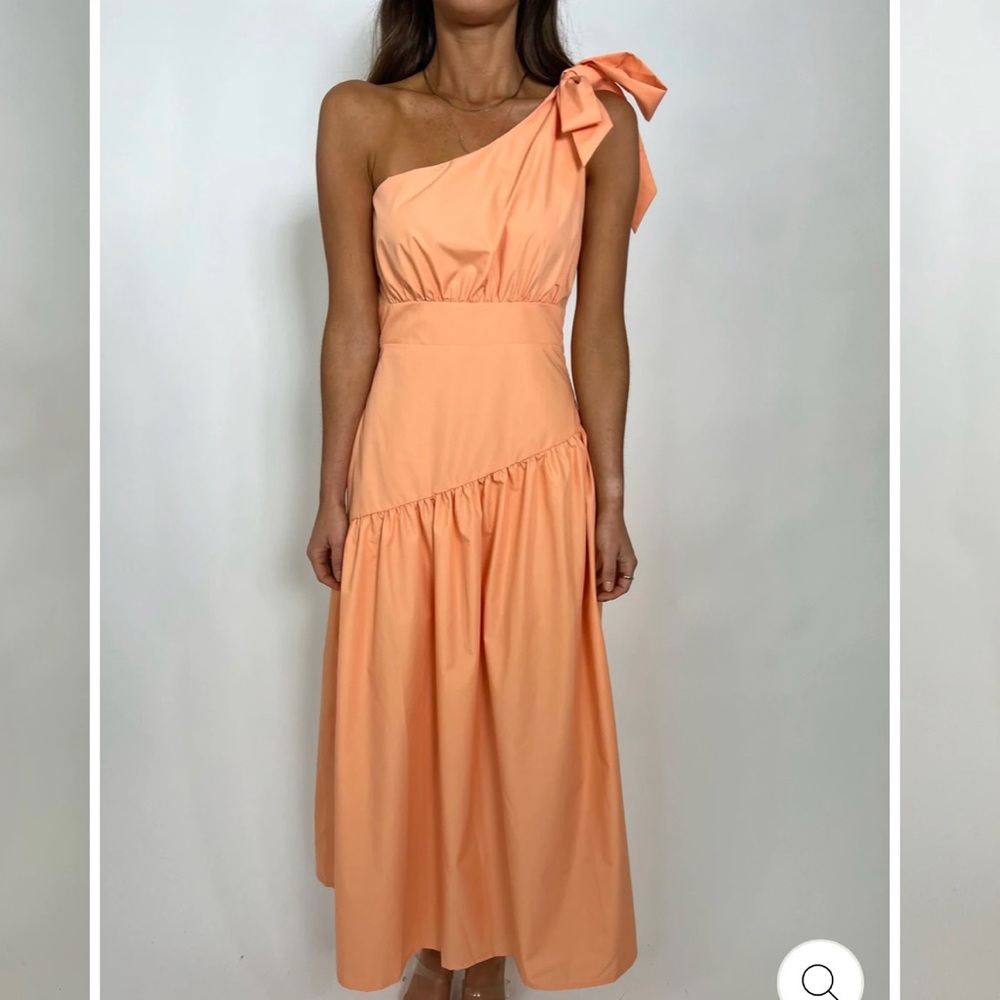 LA FASHION Fernande One Shoulder Tie Dress